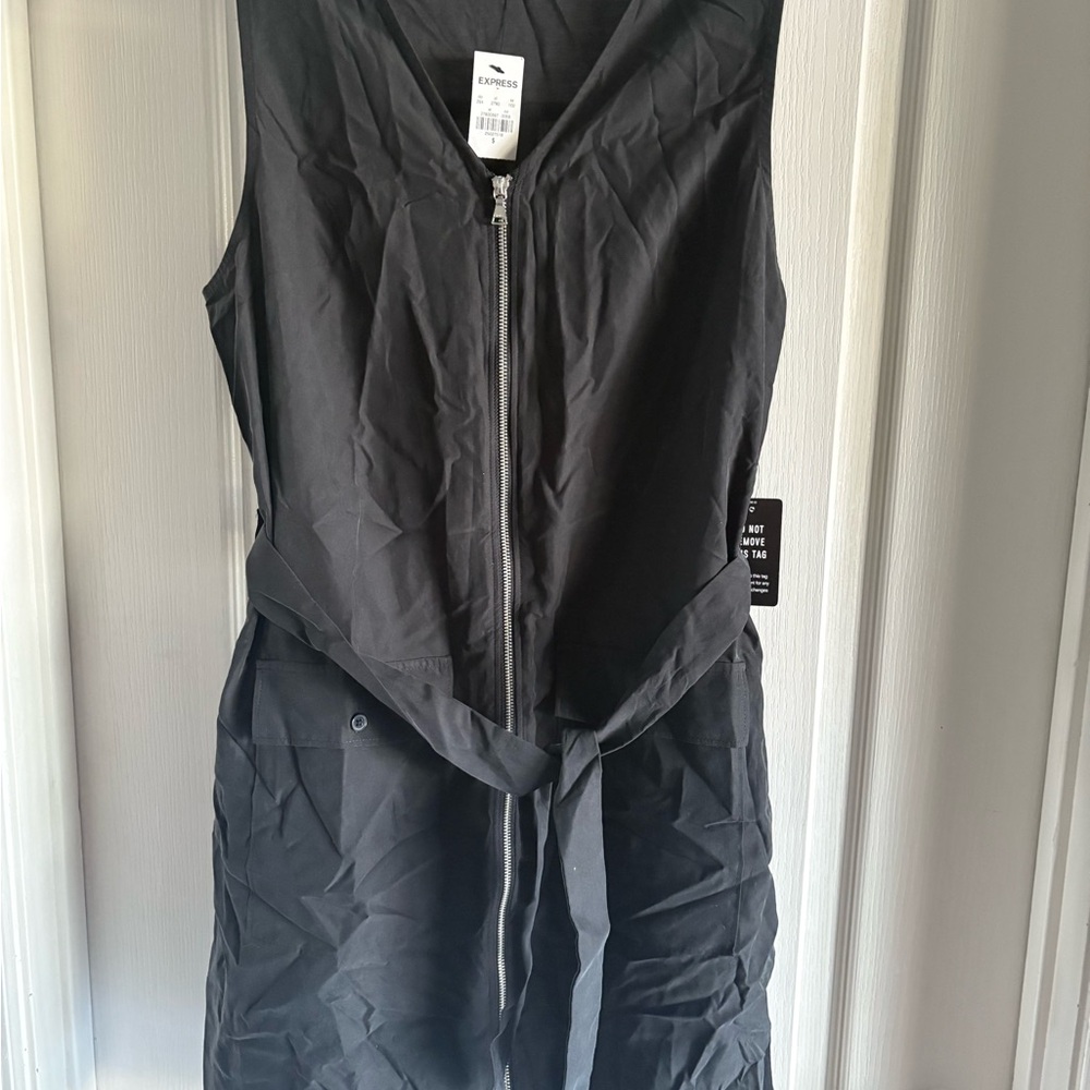 Express Charcoal Sleeveless Dress
